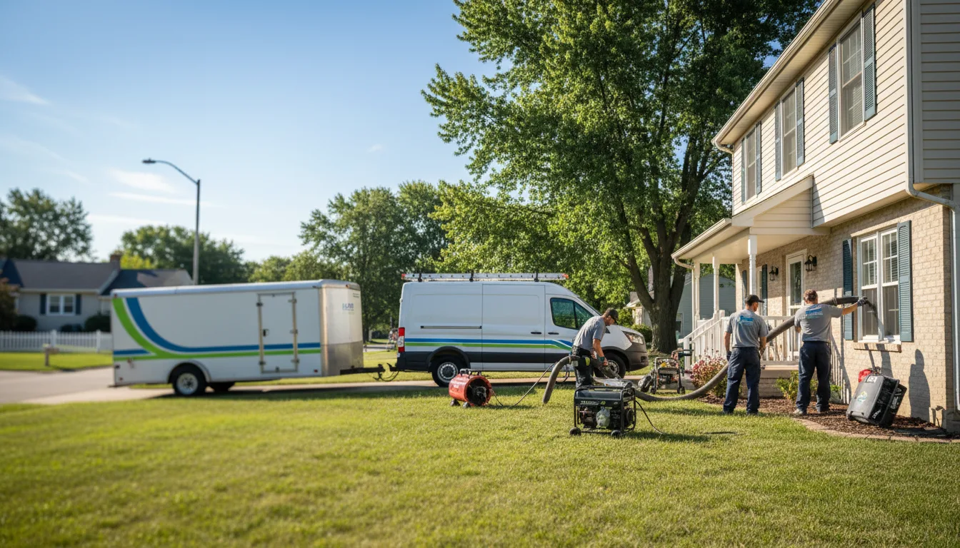 Flooded Basement Restoration And Cleanup With Repair in Janesville, MN near me